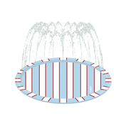 Classic Striped Splash Pad – 64" Summer Water Fun for Kids